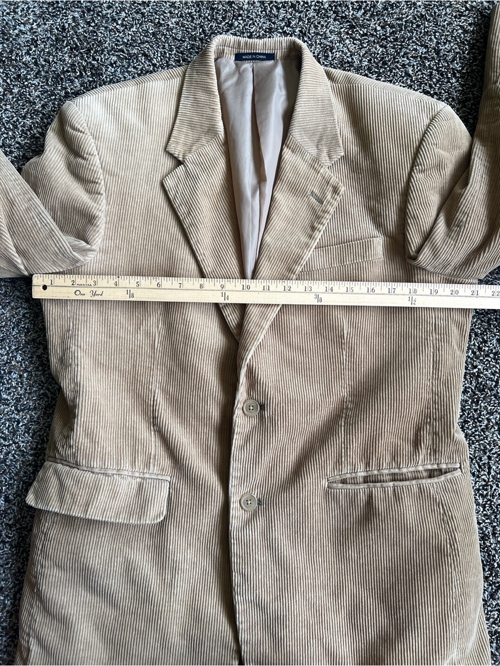 Woolrich Men's Light Brown Corduroy Sport Coat - Picture 8 of 12